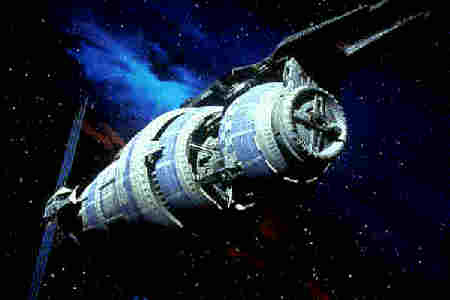 [Babylon 5 station shot]